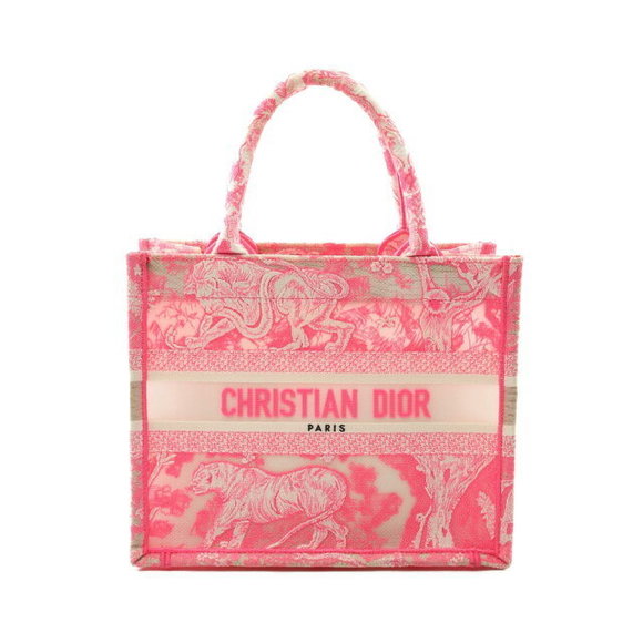 Dior BOOK TOTE canvas bag white pink - Picture 1 of 7